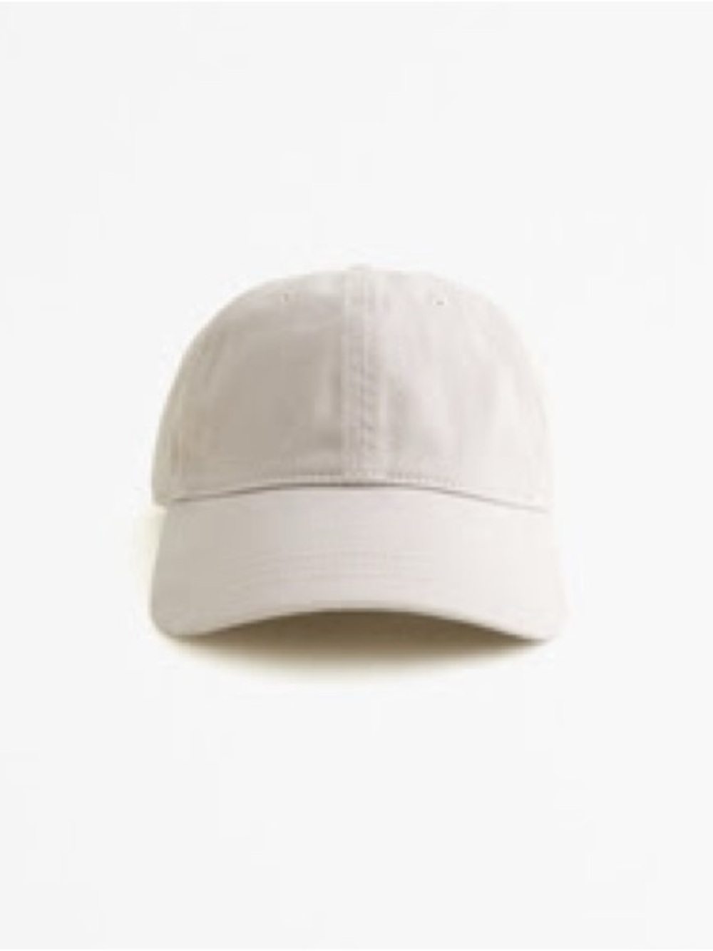 Abercrombie & Fitch Essential Baseball Hat in Cream, one-size